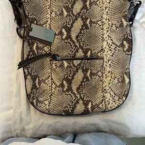 Snakeskin Patterned Women's Bag